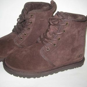 NEW UGG HARKLEY MEN’S ESPRESSO LACE BOOTS SIZE 9